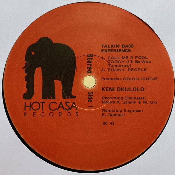 Babá Ken Okulolo - Talkin' Bass Experience | Hot Casa Records (HC 42) - 3 Babá Ken Okulolo - Talkin' Bass Experience | Hot Casa Records (HC 42) - 3