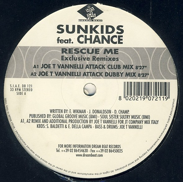 Sunkids Feat. Chance - Rescue Me | Dream Beat (DB121) - 2 Sunkids Feat. Chance - Rescue Me | Dream Beat (DB121) - 2