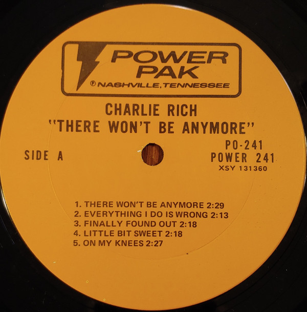 Charlie Rich - There Won't Be Anymore | Power Pak (PO-241) - 2