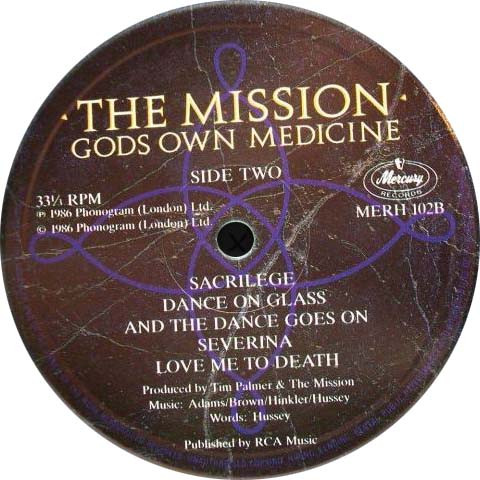 The Mission - Gods Own Medicine | Mercury (MERH 102) - 4 The Mission - Gods Own Medicine | Mercury (MERH 102) - 4
