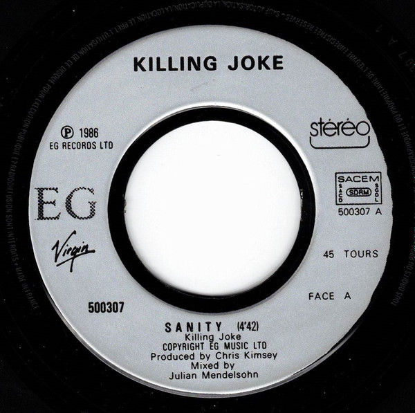 Killing Joke - Sanity | Virgin (500307) - 3