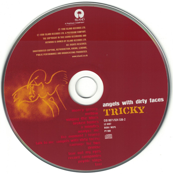 Tricky - Angels With Dirty Faces | Island Records (CID 8071) - 3