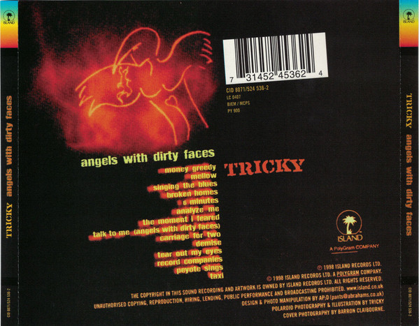 Tricky - Angels With Dirty Faces | Island Records (CID 8071) - 2