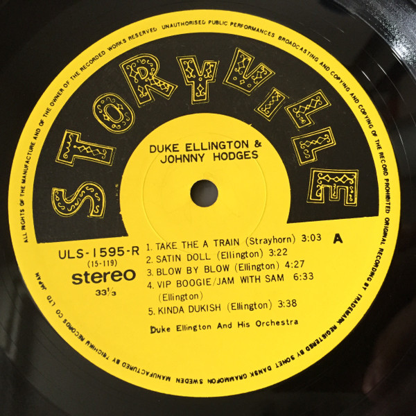 Duke Ellington & Johnny Hodges - Duke Ellington & Johnny Hodges | Storyville (ULS-1595-R) - 3 Duke Ellington & Johnny Hodges - Duke Ellington & Johnny Hodges | Storyville (ULS-1595-R) - 3