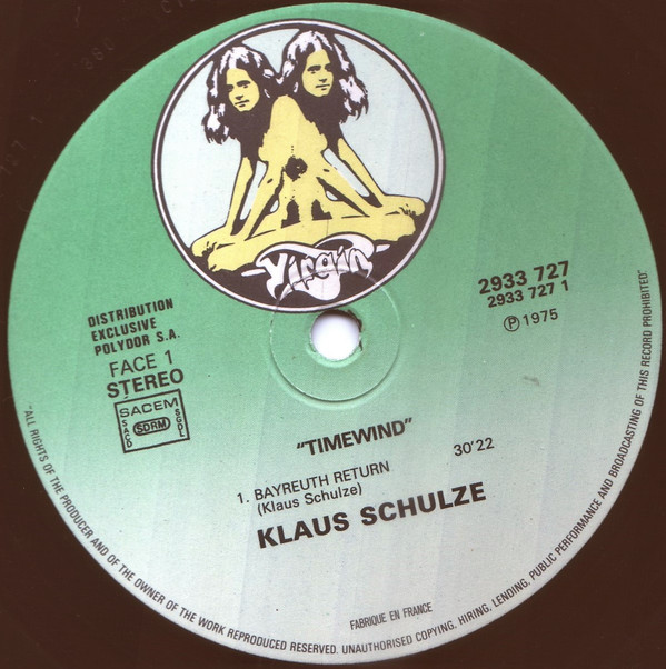 Klaus Schulze - Timewind | Virgin (2933 727) - 2