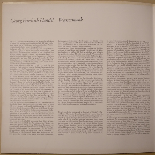 Georg Friedrich Händel , Collegium Aureum - Wassermusik | BASF (20 20 341-7) - main