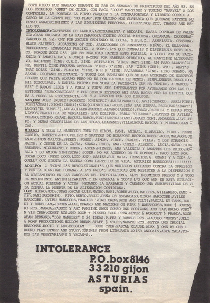 Intolerance - La Generación Del Odio | Xunca Records (none) - 4
