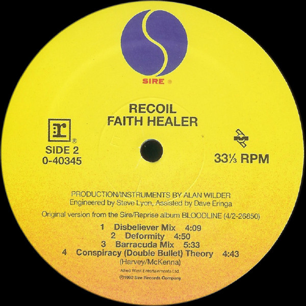 Recoil - Faith Healer | Sire (0-40345) - 4 Recoil - Faith Healer | Sire (0-40345) - 4