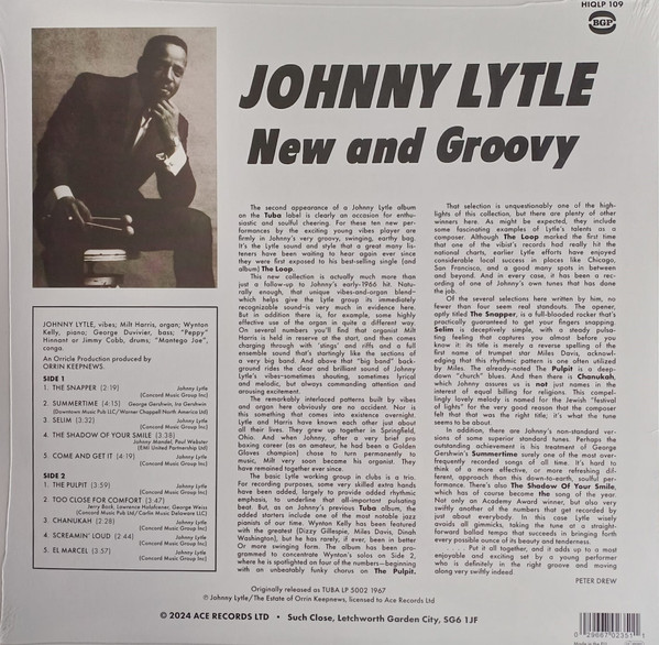 Johnny Lytle - New And Groovy | BGP Records (HIQLP 109) - 2