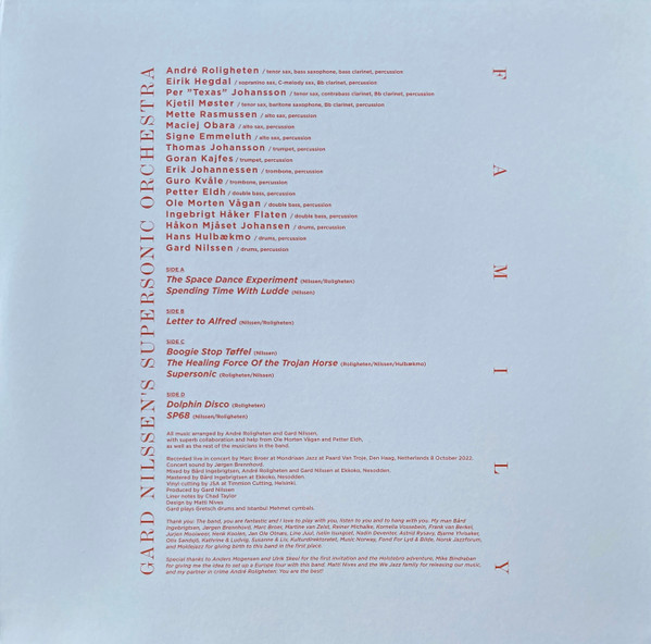Gard Nilssen's Supersonic Orchestra - Family | We Jazz (WJLP55) - 3 Gard Nilssen's Supersonic Orchestra - Family | We Jazz (WJLP55) - 3