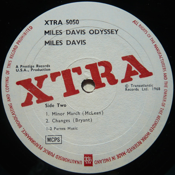 Miles Davis - Odyssey! | Xtra (XTRA 5050) - 4