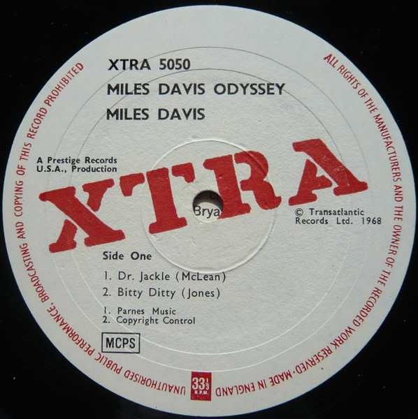 Miles Davis - Odyssey! | Xtra (XTRA 5050) - 3