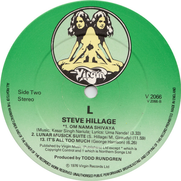 Steve Hillage - L | Virgin (V 2066) - main Steve Hillage - L | Virgin (V 2066) - main