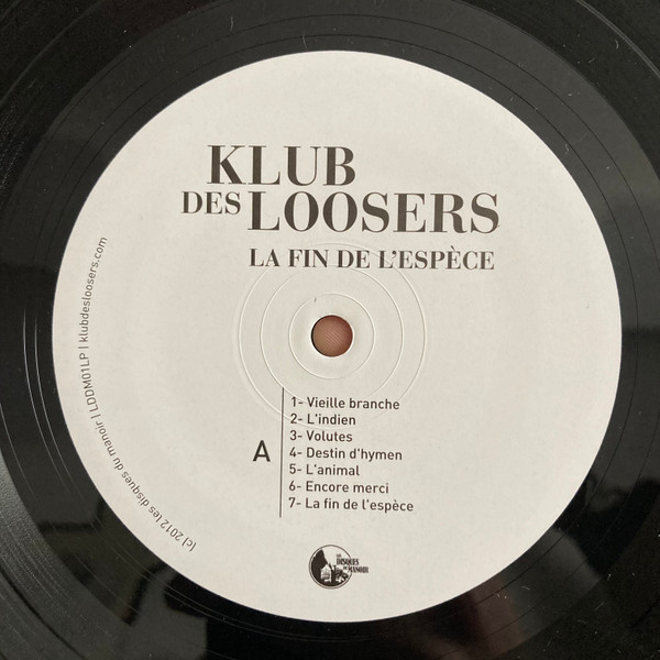 Klub des Loosers - La Fin De L'Espèce | Les Disques Du Manoir (LDDM01LP) - 2 Klub des Loosers - La Fin De L'Espèce | Les Disques Du Manoir (LDDM01LP) - 2