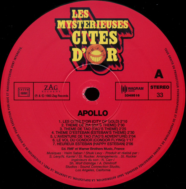 Apollo - Les Mystérieuses Cités D'Or (Bande Originale De La Série Télévisée) | Wagram Music (3349516) - 3 Apollo - Les Mystérieuses Cités D'Or (Bande Originale De La Série Télévisée) | Wagram Music (3349516) - 3