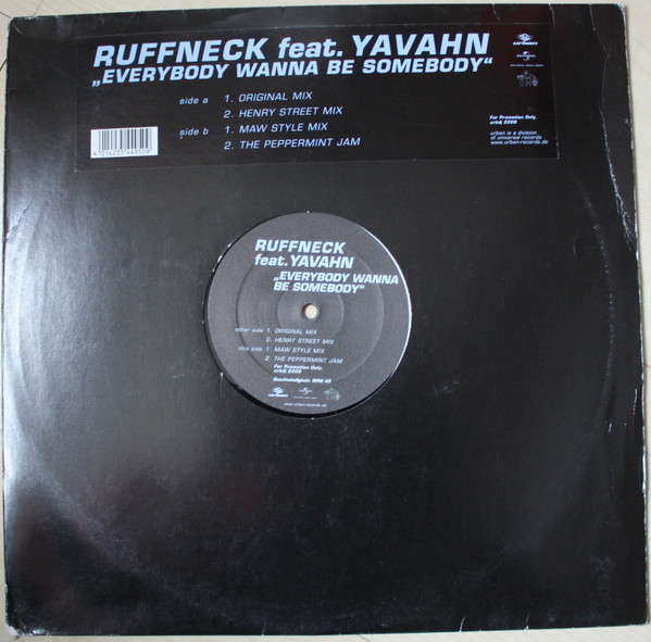 Ruffneck Feat. Yavahn - Everybody Wanna Be Somebody | Urban (URBDJ 2209) - main