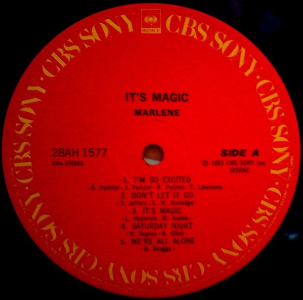Marlene = Marlene - It's Magic = マジック | CBS/Sony (28AH 1577) - 3