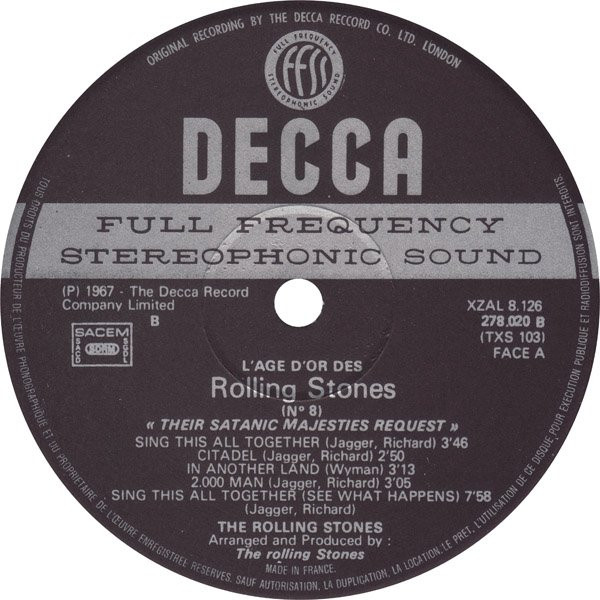 The Rolling Stones - «L'âge D'or» Des Rolling Stones - Vol 8 - Their Satanic Majesties Request | Decca (278.020) - 3
