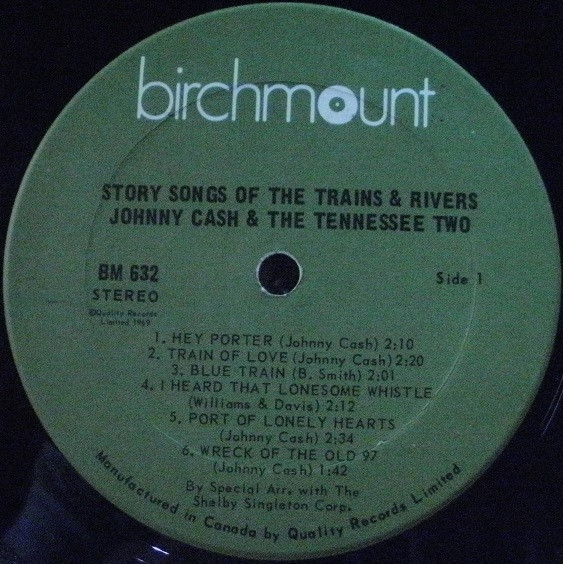 Johnny Cash & The Tennessee Two - Story Songs Of The Trains And Rivers | Birchmount (BM 632) - 3 Johnny Cash & The Tennessee Two - Story Songs Of The Trains And Rivers | Birchmount (BM 632) - 3