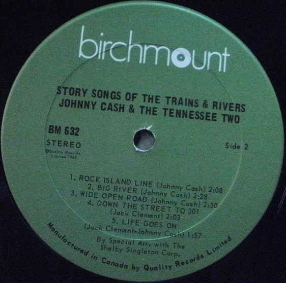 Johnny Cash & The Tennessee Two - Story Songs Of The Trains And Rivers | Birchmount (BM 632) - 4 Johnny Cash & The Tennessee Two - Story Songs Of The Trains And Rivers | Birchmount (BM 632) - 4
