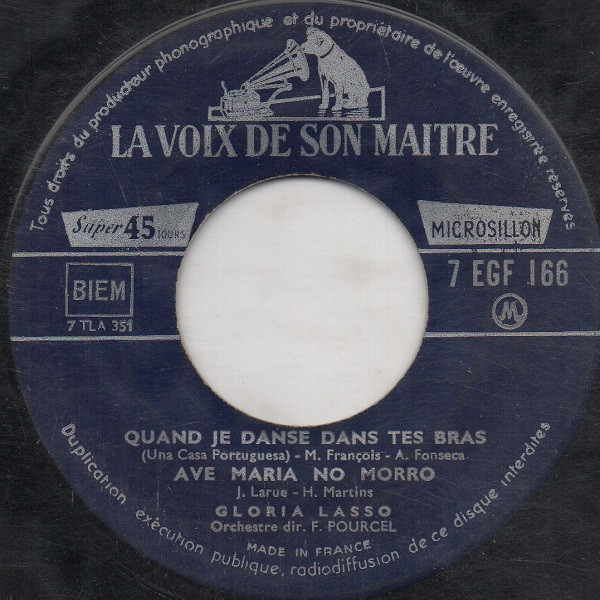 Gloria Lasso - Mandolino | La Voix De Son Maître (7 EGF 166) - 4