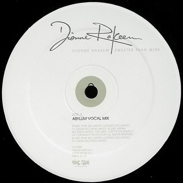 Dionne Rakeem - Sweeter Than Wine | Virgin (VST1809) - 3 Dionne Rakeem - Sweeter Than Wine | Virgin (VST1809) - 3