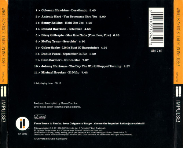 Various - Latin On Impulse | Impulse! (IMP 12762) - 2 Various - Latin On Impulse | Impulse! (IMP 12762) - 2