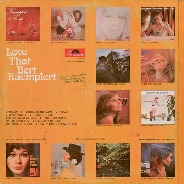 Bert Kaempfert - Love That Bert Kaempfert | Polydor (184 131) - 2