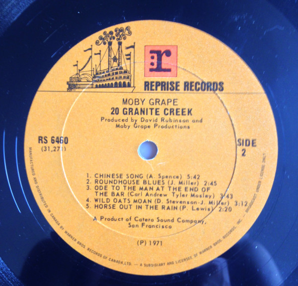Moby Grape - 20 Granite Creek | Reprise Records (RS 6460) - 4