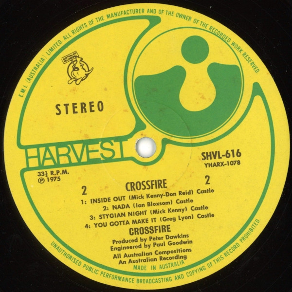 Crossfire - Crossfire | Harvest (SHVL. 616) - 4 Crossfire - Crossfire | Harvest (SHVL. 616) - 4