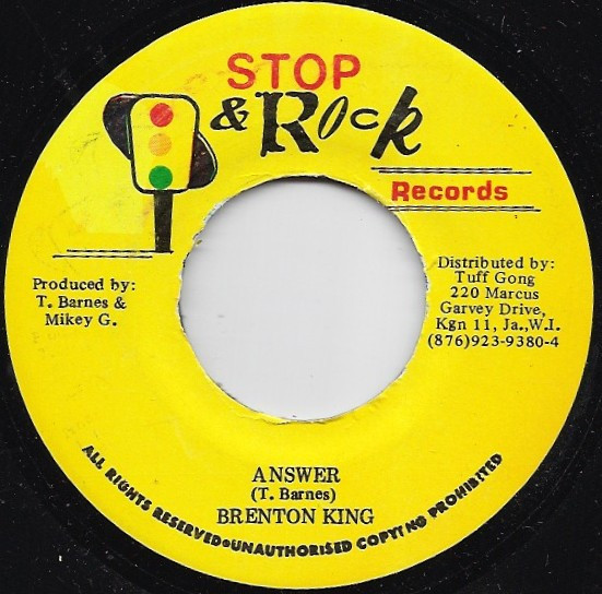 Brenton King - Answer | Stop & Rock Records (none)