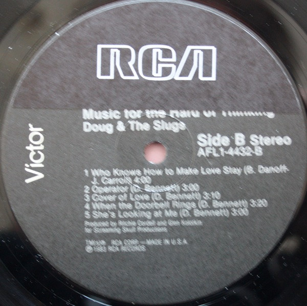 Doug And The Slugs - Music For The Hard Of Thinking | RCA Victor (AFL1-4432) - 4