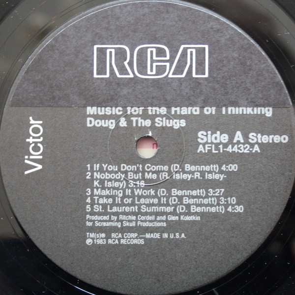 Doug And The Slugs - Music For The Hard Of Thinking | RCA Victor (AFL1-4432) - 3
