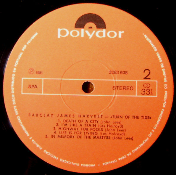 Barclay James Harvest - Turn Of The Tide | Polydor (2383 608) - 2 Barclay James Harvest - Turn Of The Tide | Polydor (2383 608) - 2
