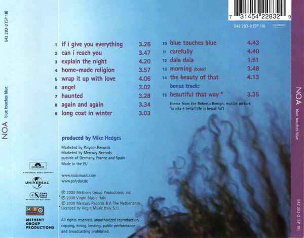 Noa - Blue Touches Blue | Polydor (542 283-2 (SP 18)) - 2