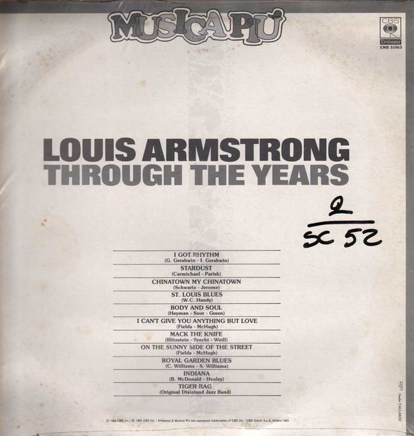 Louis Armstrong - Through The Years | Embassy (EMB 31063) - 2 Louis Armstrong - Through The Years | Embassy (EMB 31063) - 2