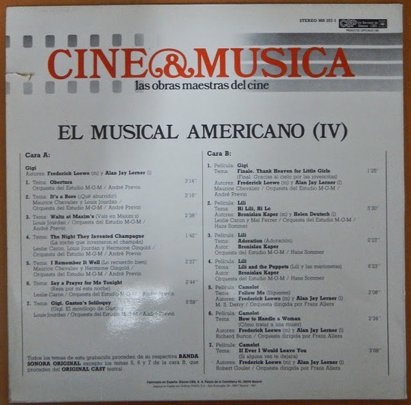 Various - El Musical Americano IV | CBS Special Products (980 257-1) - 2