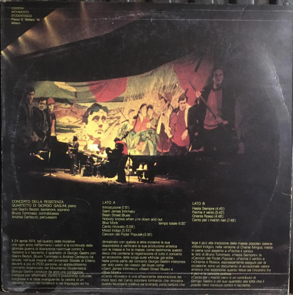 Giorgio Gaslini Quartet - Concerto Della Resistenza (Universitá Statale) | Edizioni Di Cultura Popolare (LP.001) - 4 Giorgio Gaslini Quartet - Concerto Della Resistenza (Universitá Statale) | Edizioni Di Cultura Popolare (LP.001) - 4