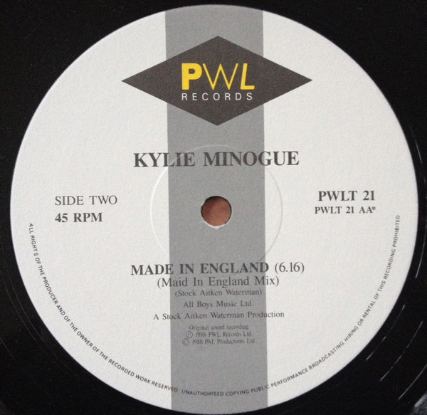 Kylie Minogue - Je Ne Sais Pas Pourquoi & Made In Heaven (12") [Vinyl] | PWL Records (PWLT 21) - 4