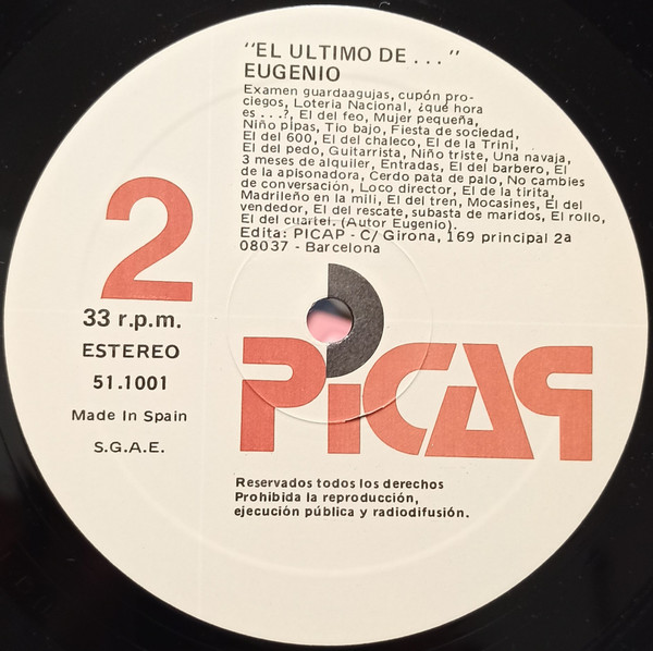 Eugenio - El Último De... | Picap (51.1001) - 4