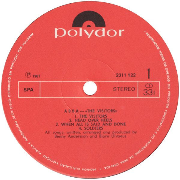 ABBA - The Visitors | Polydor (2311 122) - 2