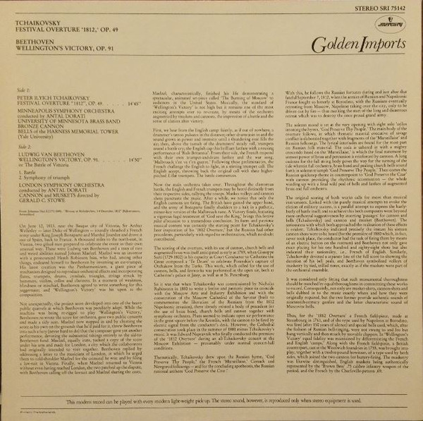 1812 Festival Overture, Op. 49 (Original Scoring) / Wellington's Victory