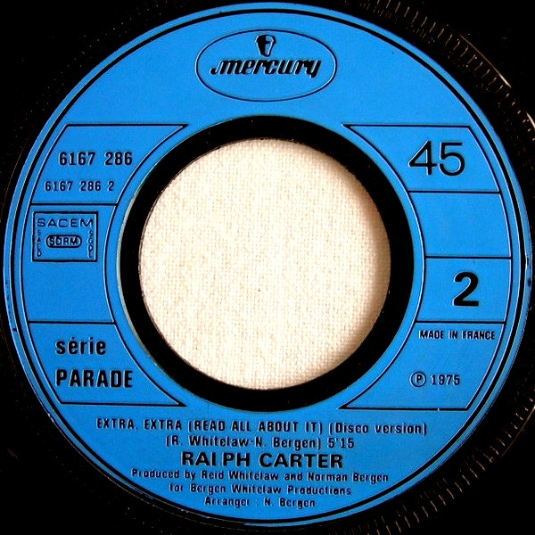 Ralph Carter - Extra, Extra | Mercury (6167 286) - 4