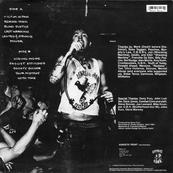 Agnostic Front - Victim In Pain | Combat Core (88561-8046-1) - 2