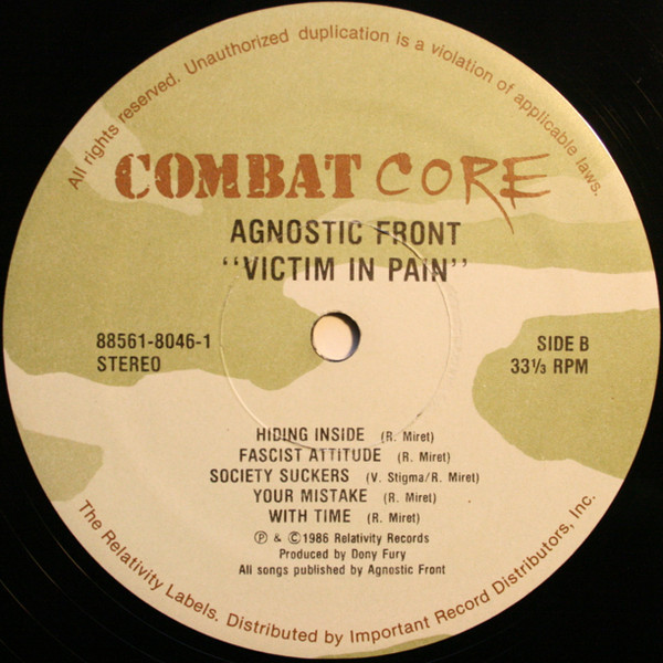 Agnostic Front - Victim In Pain | Combat Core (88561-8046-1) - 4