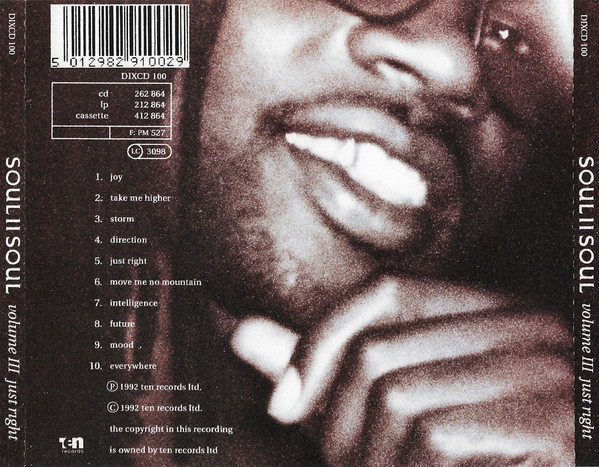 Soul II Soul - Volume III Just Right | 10 Records (DIXCD 100) - 2 Soul II Soul - Volume III Just Right | 10 Records (DIXCD 100) - 2