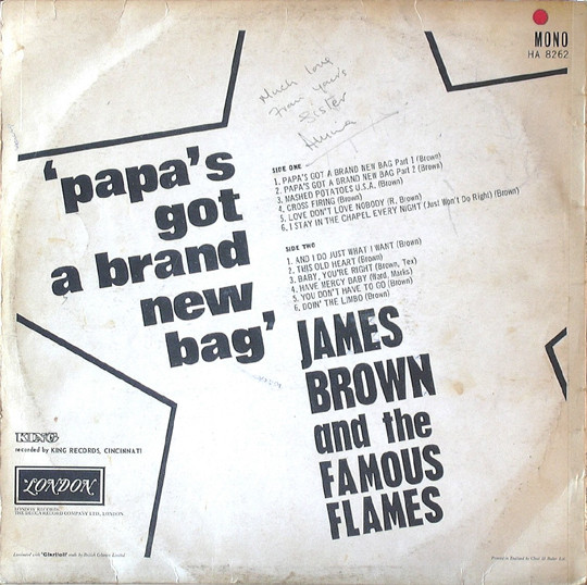 James Brown & The Famous Flames - Papa's Got A Brand New Bag | London Records (HA 8262) - 2