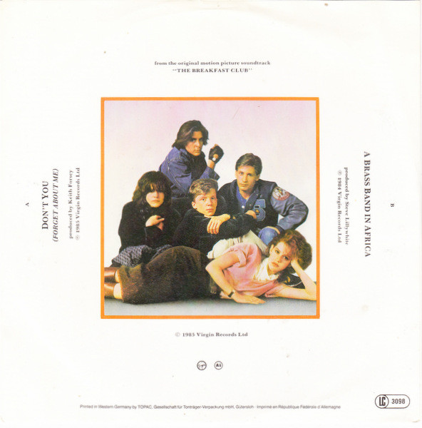 Simple Minds - Don't You (Forget About Me) | Virgin (107 298) - 2