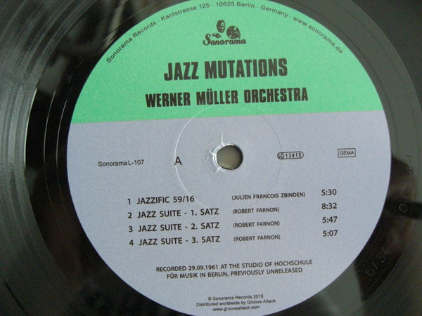 Werner Müller Und Sein Orchester - Jazz Mutations | Sonorama (Sonorama L-107) - 3 Werner Müller Und Sein Orchester - Jazz Mutations | Sonorama (Sonorama L-107) - 3