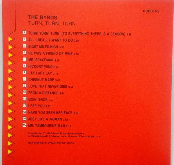 The Byrds - Turn, Turn, Turn | Planeta Agostini (RCD061-2) - 2